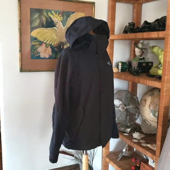 The North Face Prodigy Black Corduroy Hooded Outdoor/Ski Jacket Size Small